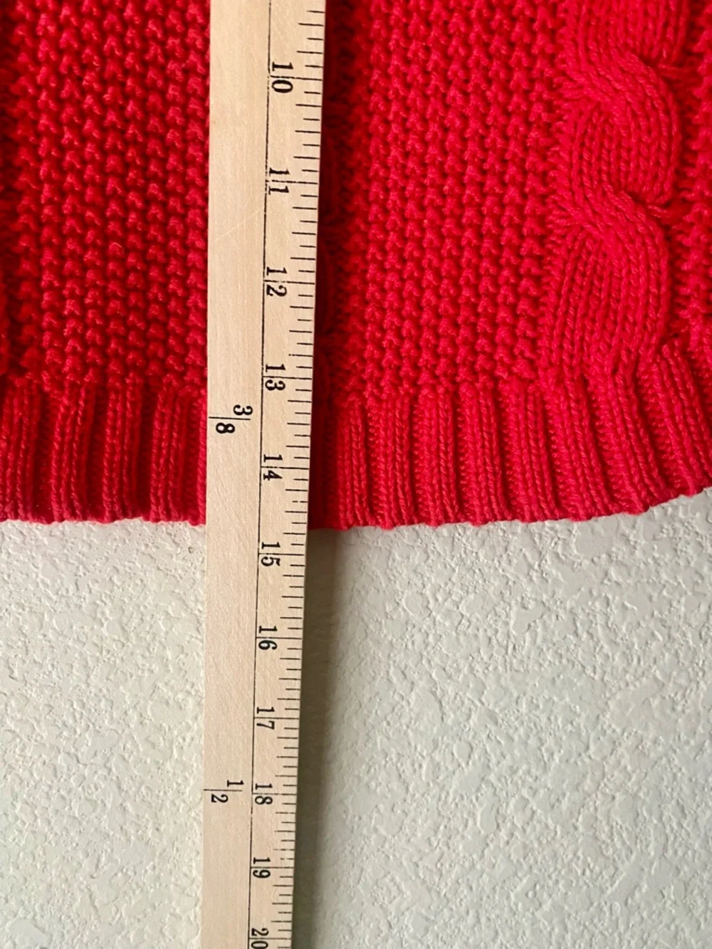 Carter’s Girl's Poncho 5T Red Sweater Chunky Cable Knit Holiday Old Money Classy